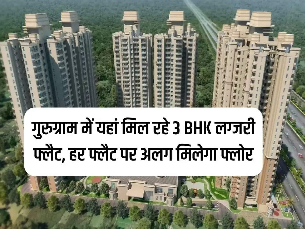 NCR flat: 3 BHK luxury flats available here in Gurugram, Haryana, each flat will have a separate floor