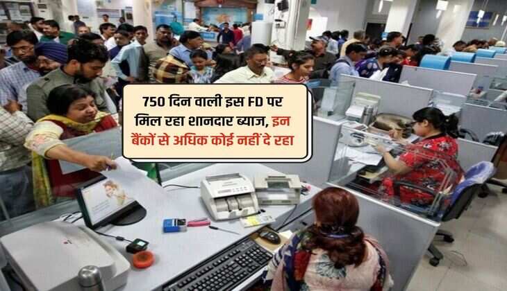 750 दिन वाली इस FD पर मिल रहा शानदार ब्याज, इन बैंकों से अधिक कोई नहीं दे रहा
