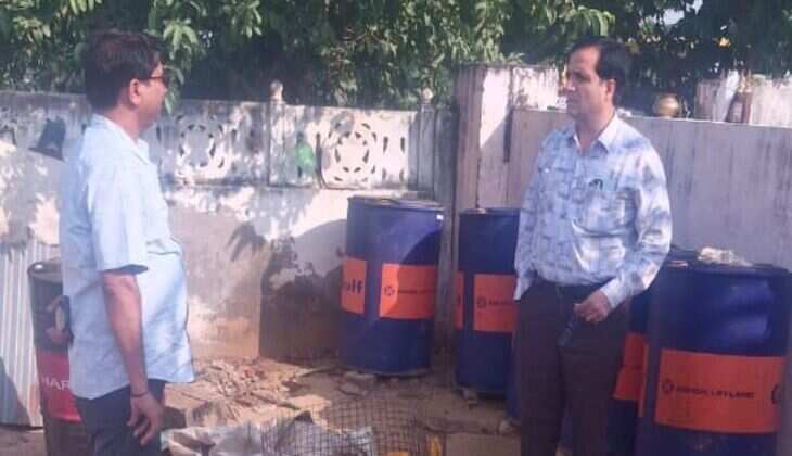 पेट्रोल के अवैध भंडारण का किया पर्दाफाश, 359 लीटर किया बरामद