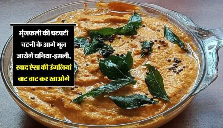 मूंगफली की चटपटी चटनी के आगे भूल जायेगें धनिया-इमली, स्वाद ऐसा की उंगलियां चाट चाट कर खाओगे