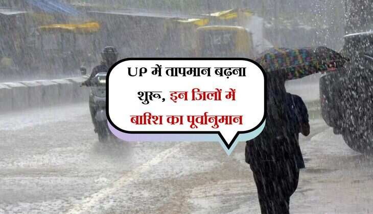 UP में तापमान बढ़ना शुरू, इन जिलों में बारिश का पूर्वानुमान