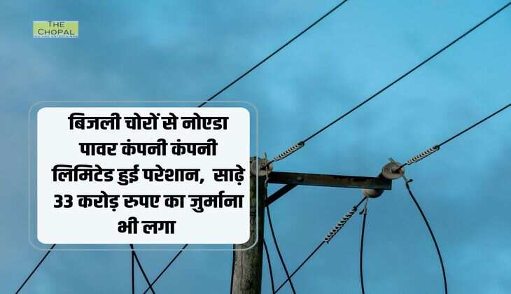 बिजली चोरों से नोएडा पावर कंपनी कंपनी लिमिटेड, साढ़े 33 करोड़ रुपए का जुर्माना भी लगा 