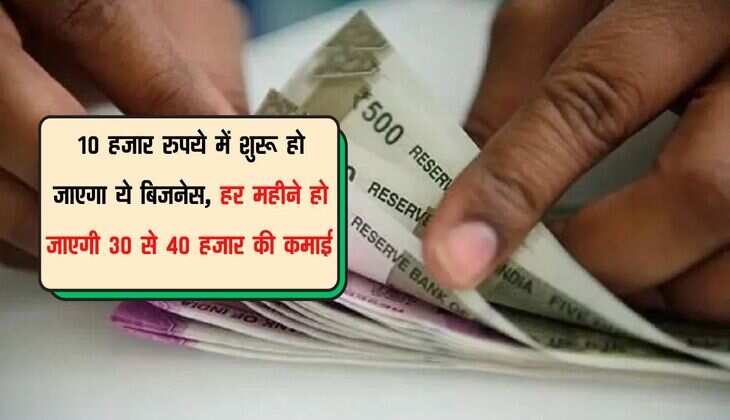10 हजार रुपये में शुरू हो जाएगा ये बिजनेस, हर महीने हो जाएगी 30 से 40 हजार की कमाई 