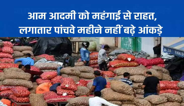 Relief to the common man from inflation, figures did not increase for the fifth consecutive month