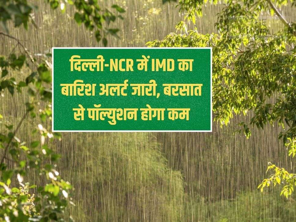 Weather Today: IMD rain alert issued in Delhi-NCR, pollution will reduce due to rain