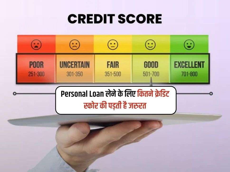 Personal Loan लेने के लिए कितने क्रेडिट स्कोर की पड़ती है जरुरत