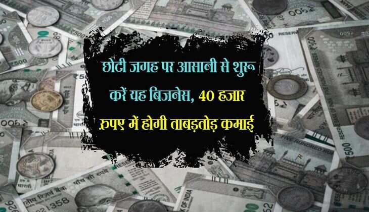 Business Idea: छोटी जगह पर आसानी से शुरू करें यह बिजनेस, 40 हजार रुपए में होगी ताबड़तोड़ कमाई
