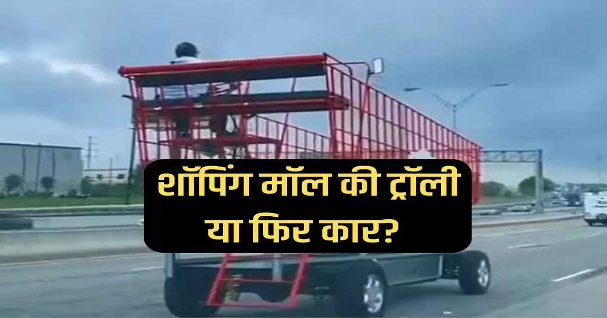 शॉपिंग मॉल की ट्रॉली या फिर कार? 