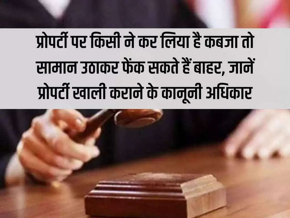 If someone has taken possession of the property then you can pick up the belongings and throw them out, know the legal rights to vacate the property