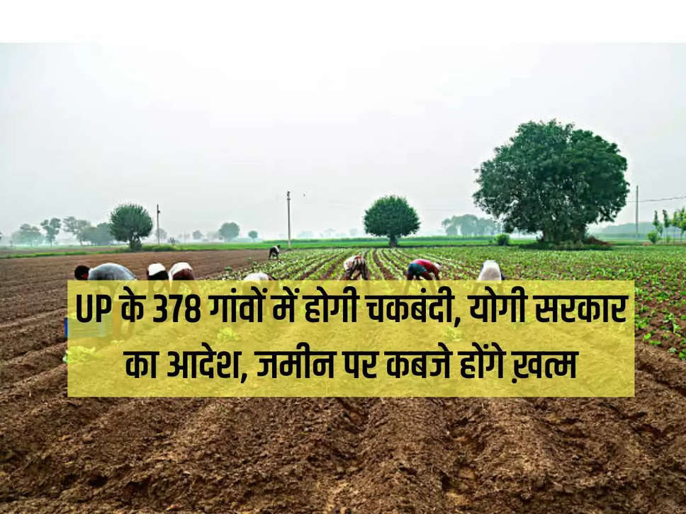 up news, yogi govt, chakbandi, land, village of up, लखनऊ न्यूज, उत्तर प्रदेश के किसानों के लिए खुशखबरी, योगी सरकार ने किसानों को दिया तोहफा, चकबंदी