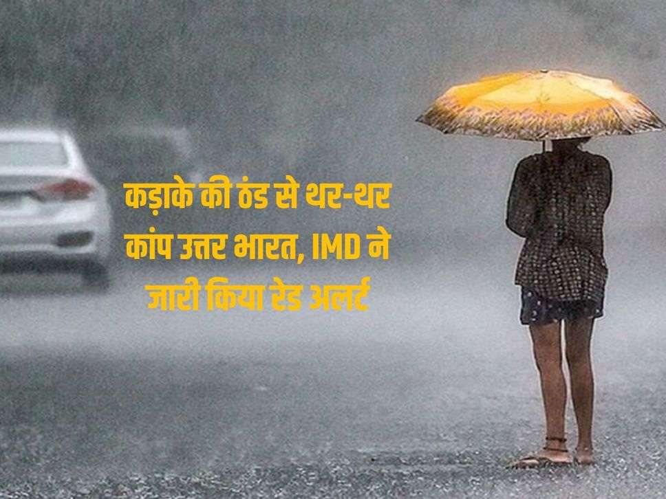 Weather Update : कड़ाके की ठंड से थर-थर कांप उत्तर भारत, IMD ने जारी किया रेड अलर्ट