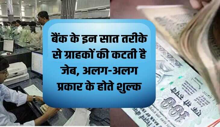 Bank Charges: These seven ways in which banks cut the pockets of customers, there are different types of charges.