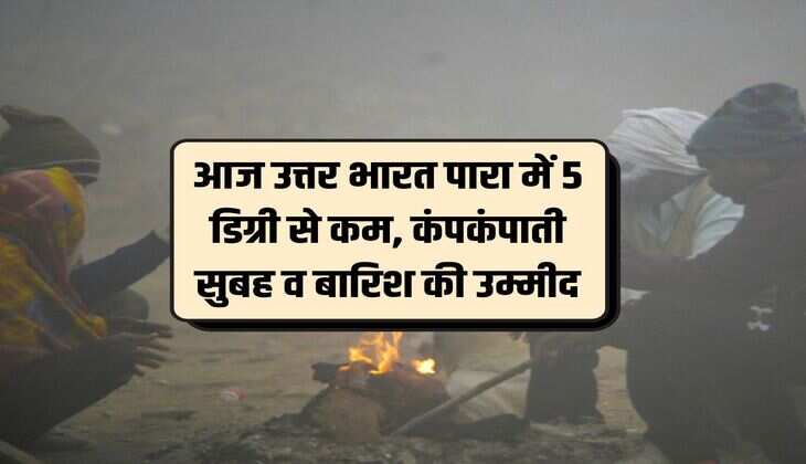 Weather: Today in North India, mercury is less than 5 degrees, shivering morning and rain expected.