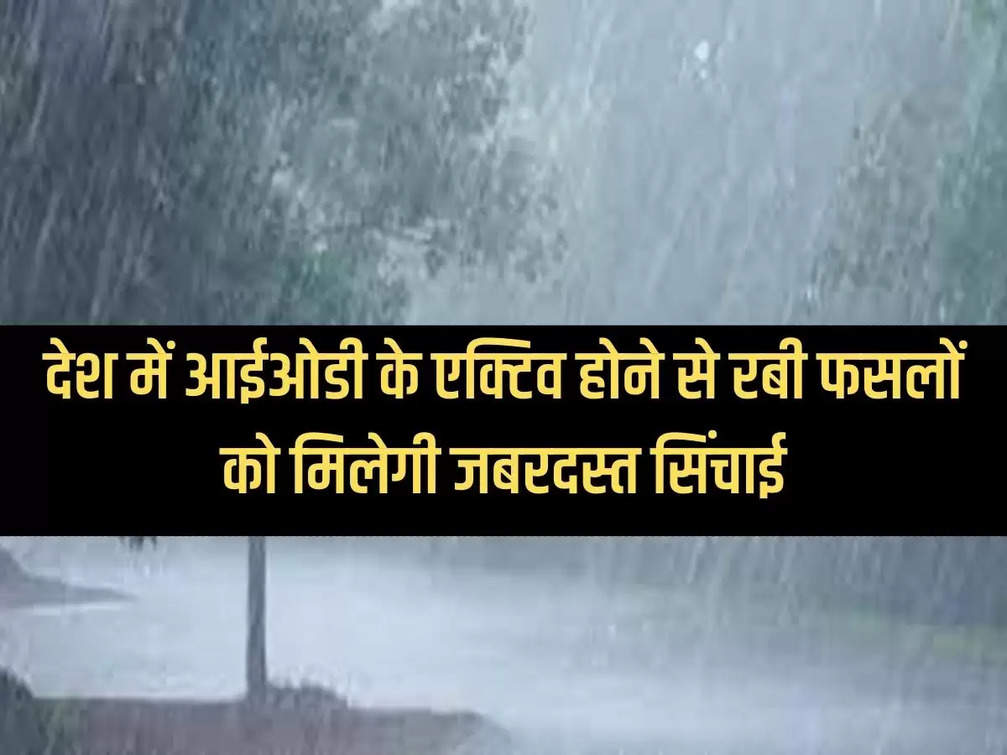 Weather Update:- Due to active IOD in the country, Rabi crops will get tremendous irrigation.