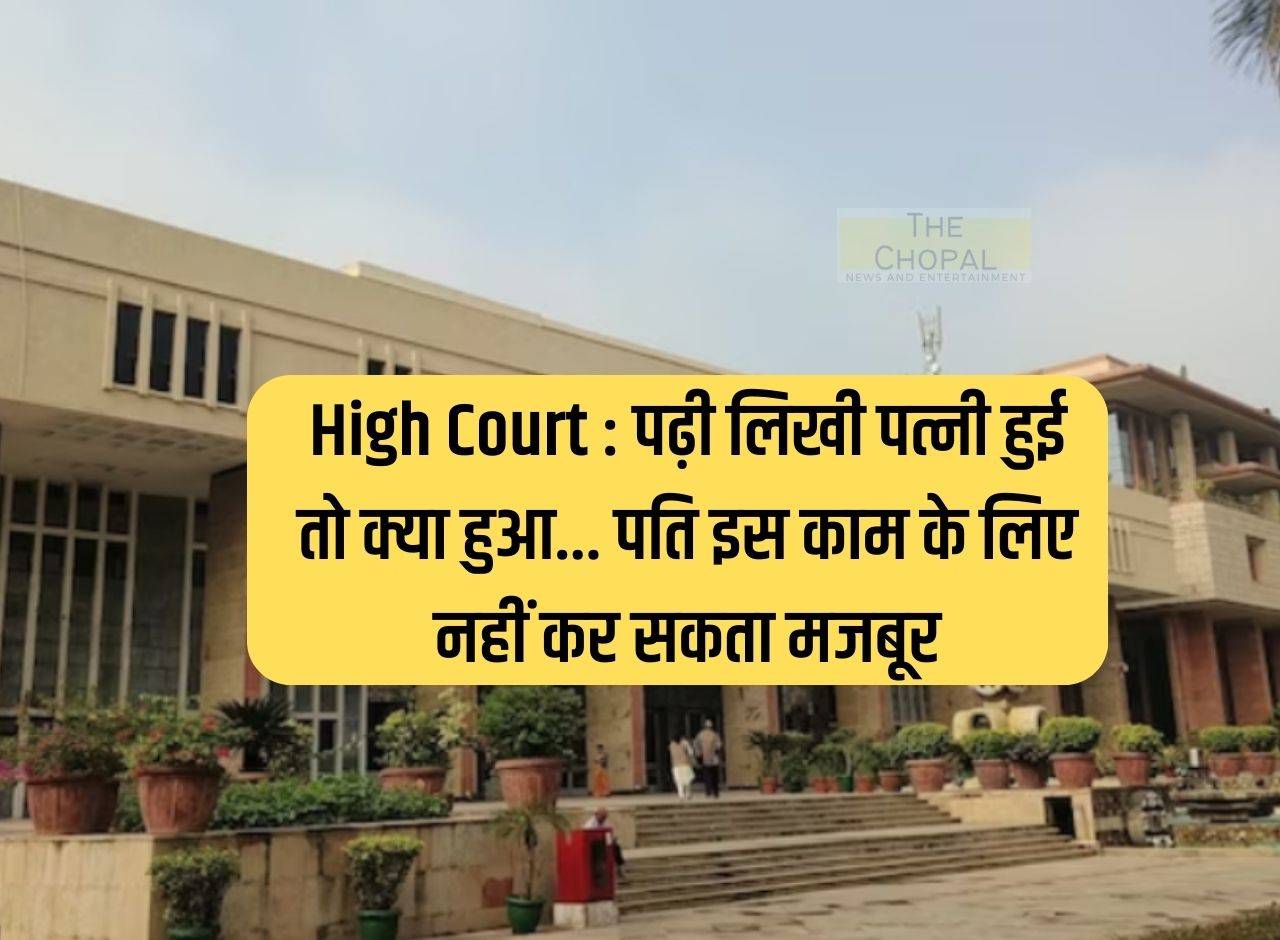 High Court: What if the wife is educated... Husband cannot force her to do this work.