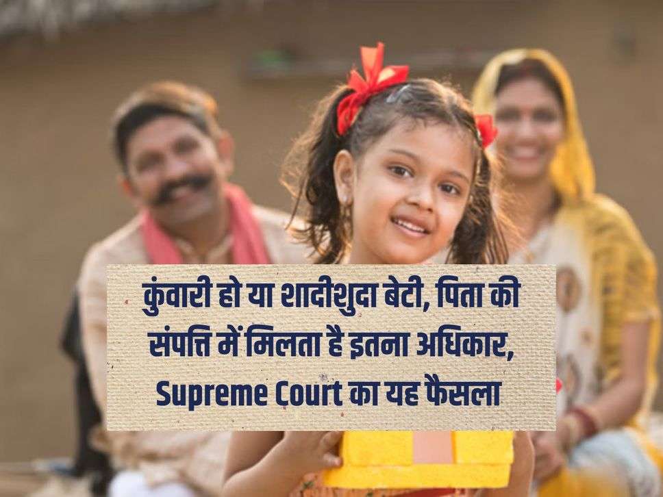 कुंवारी हो या शादीशुदा बेटी, पिता की संपत्ति में मिलता है इतना अधिकार, Supreme Court का यह फैसला 