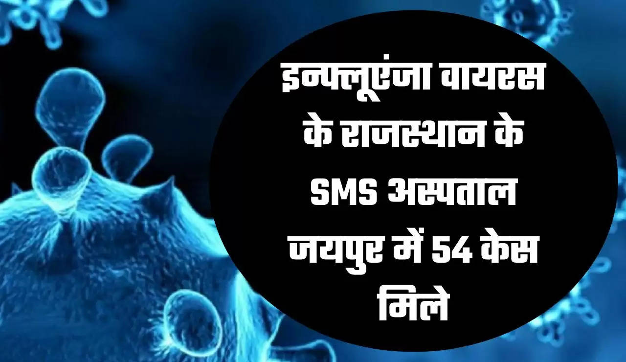 इन्फ्लूएंजा वायरस के राजस्थान के SMS अस्पताल जयपुर में 54 केस मिले