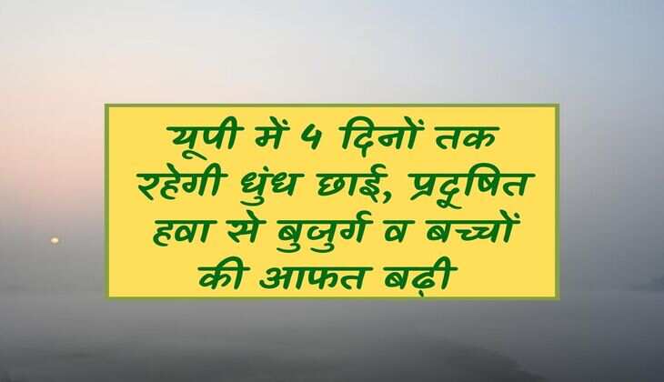 Smog will remain in UP for 4 days, problems of elderly and children increased due to polluted air