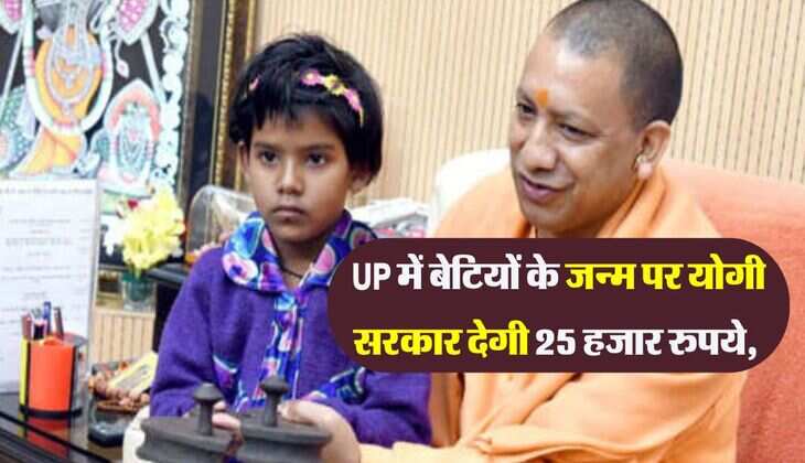 UP में बेटियों के जन्म पर योगी सरकार देगी 25 हजार रुपये, घर बैठे करें आवेदन
