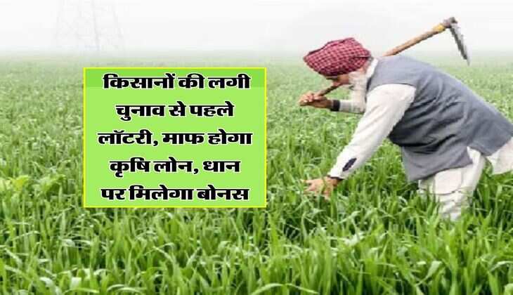 Election 2024: किसानों की लगी चुनाव से पहले लॉटरी, माफ होगा कृषि लोन, धान पर मिलेगा बोनस