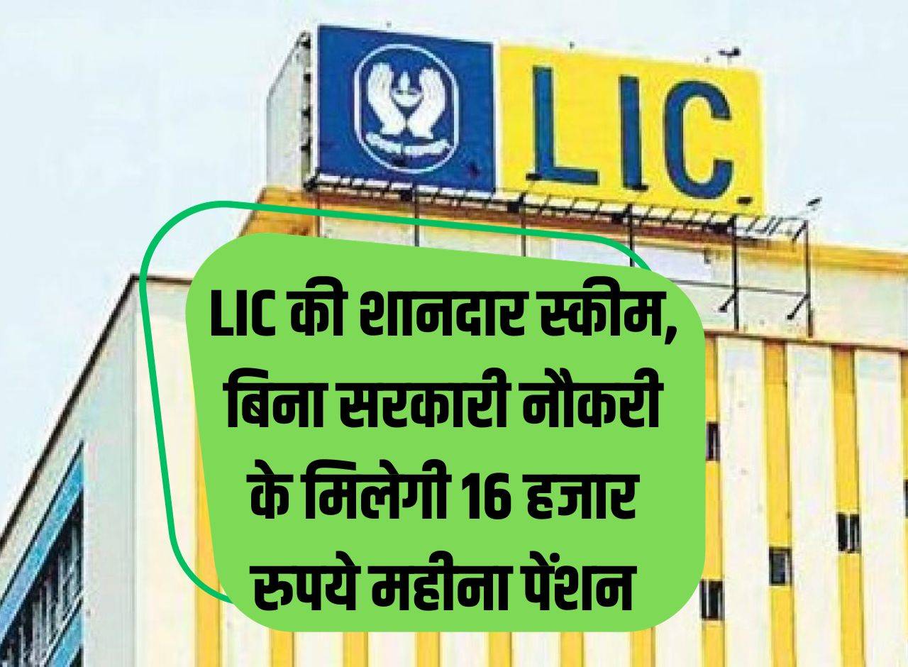 Great scheme of LIC, you will get pension of Rs 16 thousand per month without government job