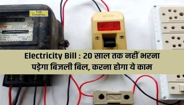 Electricity Bill : 20 साल तक नहीं भरना पड़ेगा बिजली बिल, करना होगा ये काम