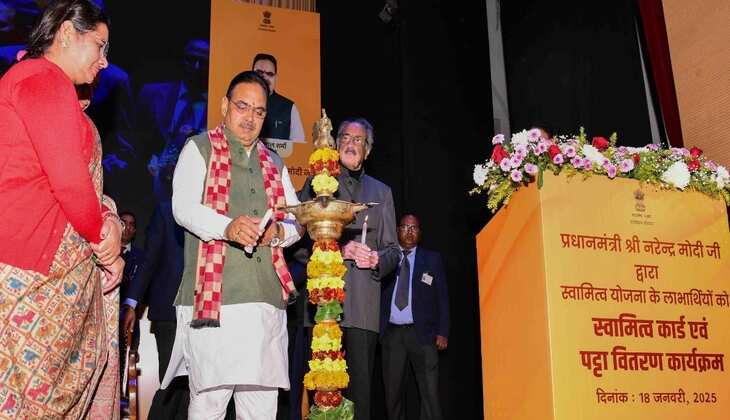 राजस्थान में 1 लाख 50 हजार लाभार्थियों को मिले स्वामित्व कार्ड और पट्टें, गांवों से आत्मनिर्भर बनेगा देश- CM भजनलाल शर्मा