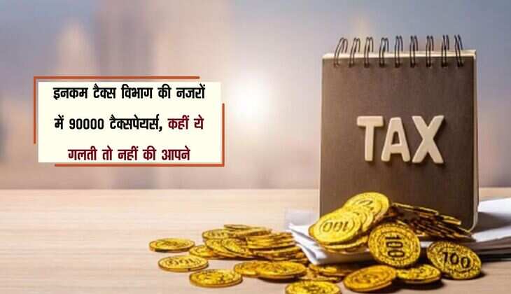 Income Tax: इनकम टैक्स विभाग की नजरों में 90000 टैक्सपेयर्स, कहीं ये गलती तो नहीं की आपने