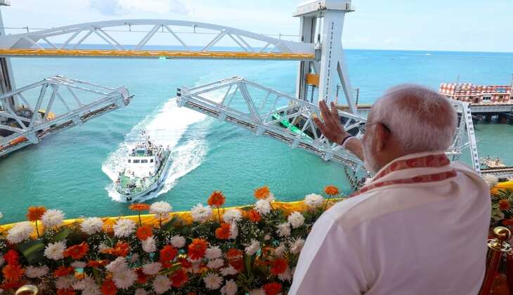 Pamban Bridge HD Photos: पीएम मोदी ने शेयर किए पंबन ब्रिज के एचडी फोटोज और रामसेतु का हवाई वीडियो