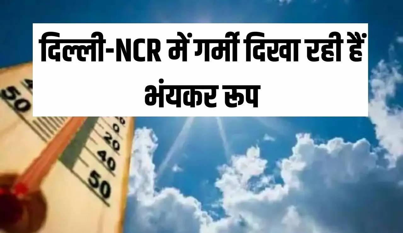 दिल्ली-NCR में गर्मी दिखा रही हैं भंयकर रूप