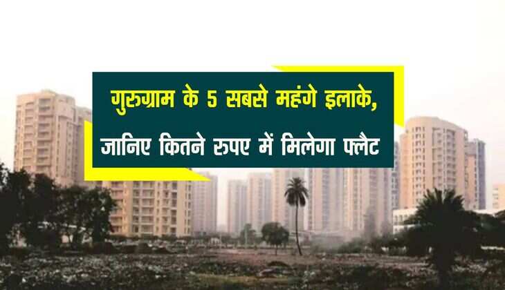 Property Update : गुरुग्राम के 5 सबसे महंगे इलाके, जानिए कितने रुपए में मिलेगा फ्लैट 
