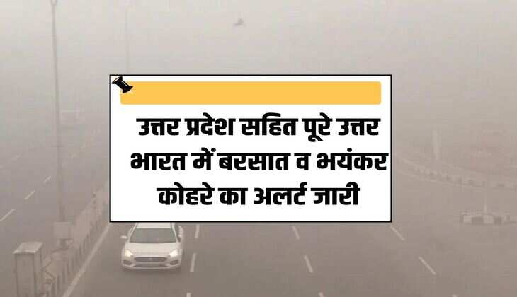 Weather Today: Alert issued for rain and severe fog in entire North India including Uttar Pradesh.