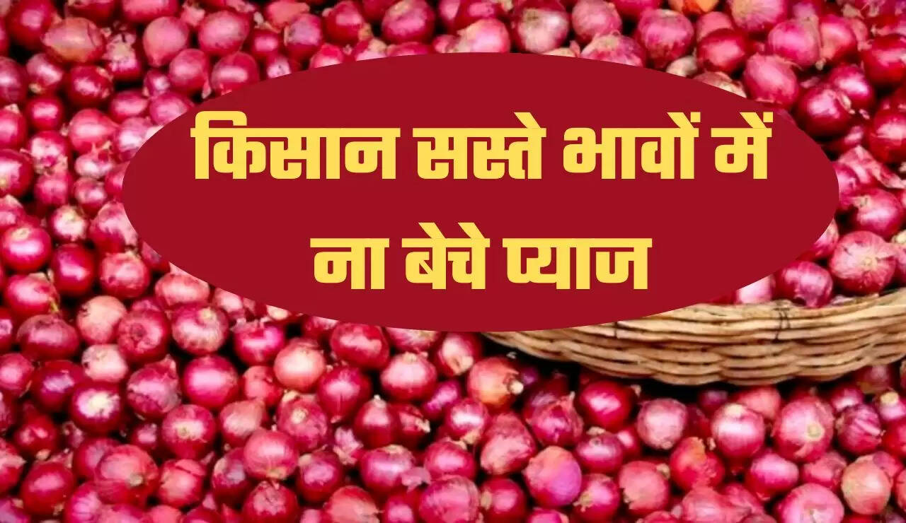 किसान सस्ते भावों में ना बेचे प्याज