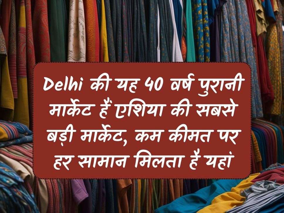 This 40 year old market of Delhi is the biggest market of Asia, every item is available here at low prices.