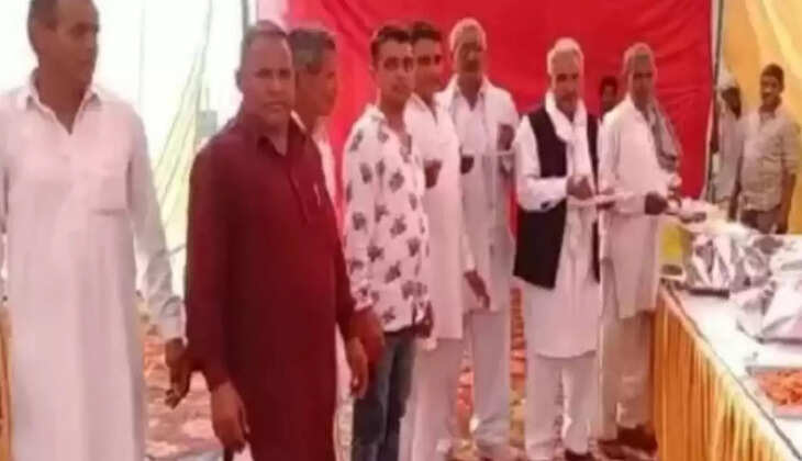 On the death of buffalo, the farmer organized a bhandara