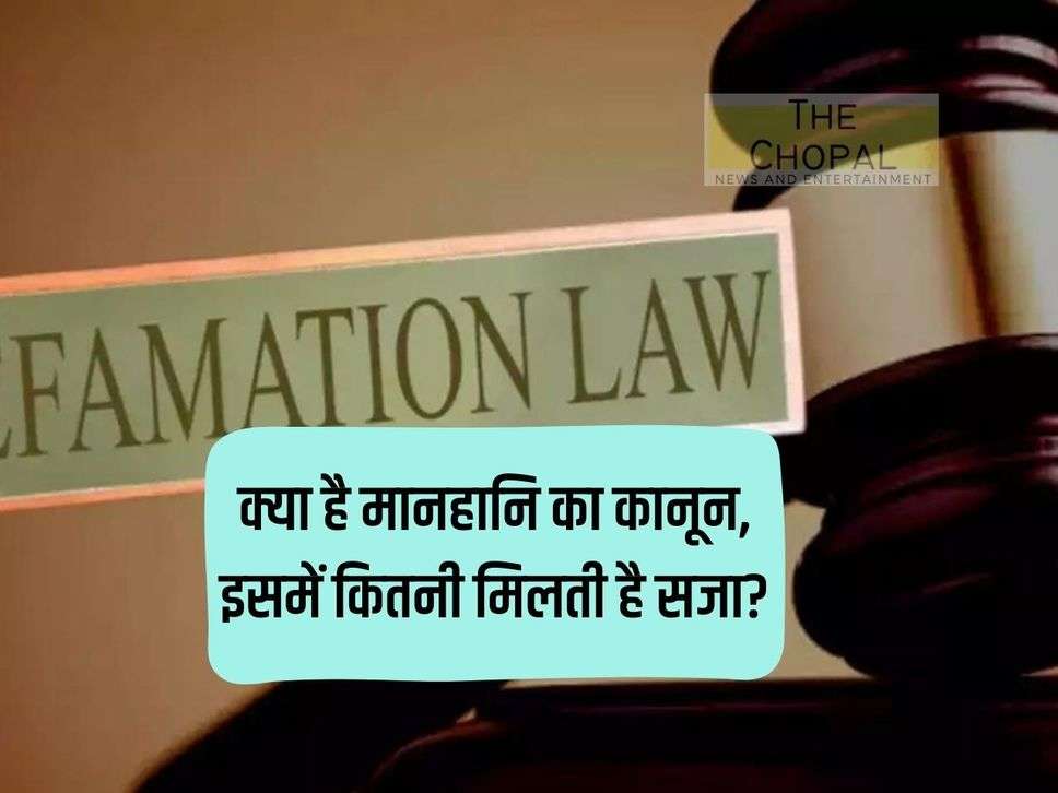 What is the law of defamation, what is the punishment for it?