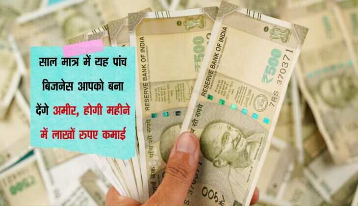 साल मात्र में यह पांच बिजनेस आपको बना देंगे अमीर, होगी महीने में लाखों रुपए कमाई