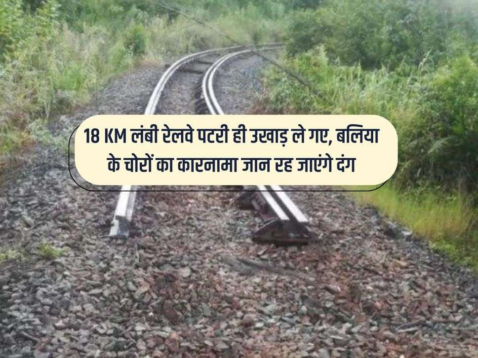 18 KM लंबी रेलवे पटरी ही उखाड़ ले गए, बलिया के चोरों का कारनामा जान रह जाएंगे दंग
