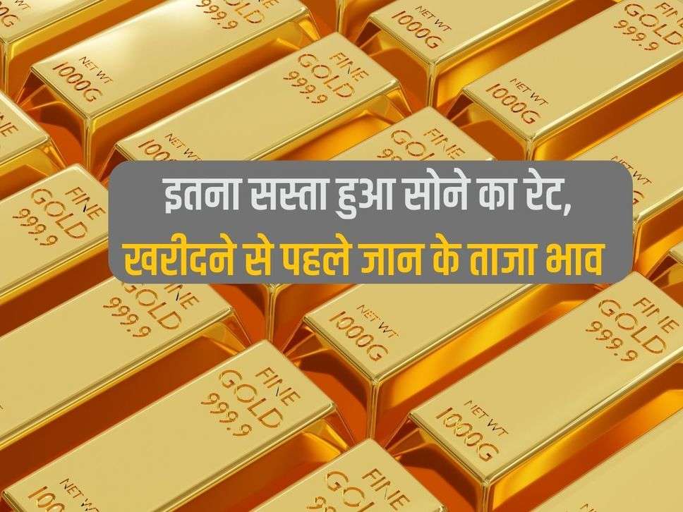 MCX Gold Price Today: Gold rate became so cheap, check the latest prices before buying.