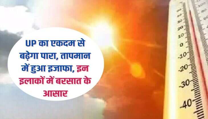 UP का एकदम से बढ़ेगा पारा, तापमान में हुआ इजाफा, इन इलाकों में बरसात के आसार
