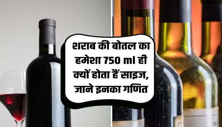 Alcohol Bottles: Why the size of liquor bottle is always 750 ml, know its mathematics