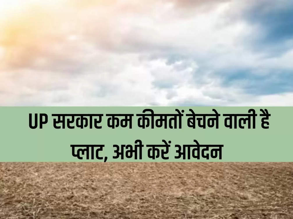 UP government is going to sell plots at low prices, apply now