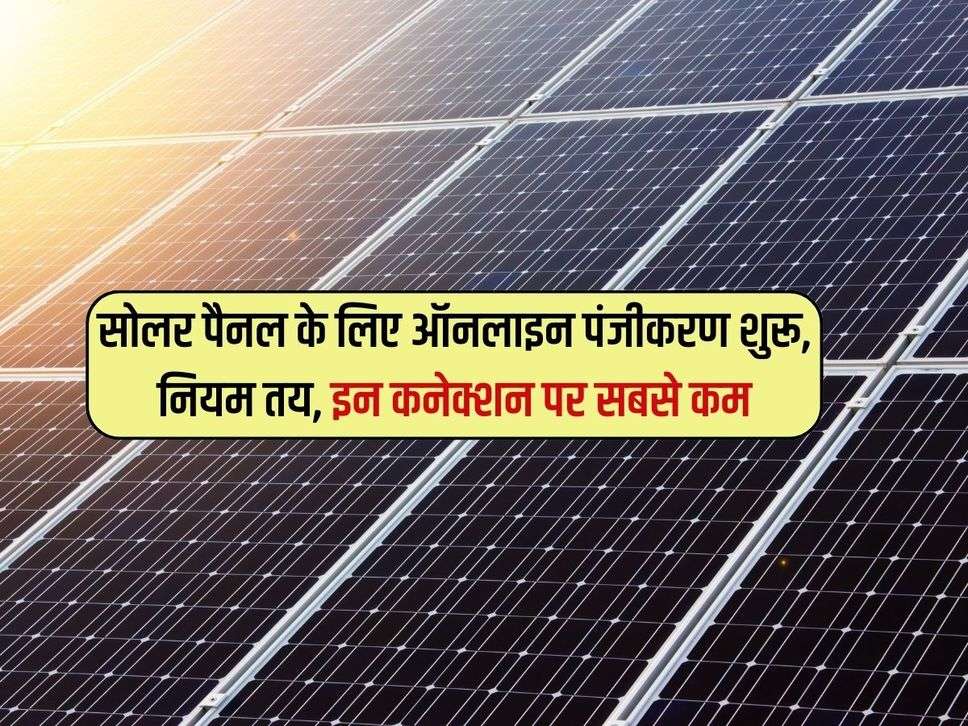 Muft Bijli Yojana: सोलर पैनल के लिए ऑनलाइन पंजीकरण शुरू, नियम तय, इन कनेक्शन पर सबसे कम