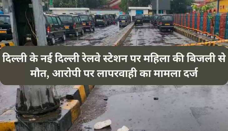 दिल्ली के नई दिल्ली रेलवे स्टेशन पर महिला की बिजली से मौत, आरोपी पर लापरवाही का मामला दर्ज