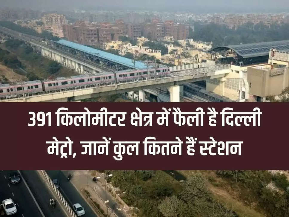 Delhi NCR Metro: Metro is spread over 391 km area, know how many stations are there in total