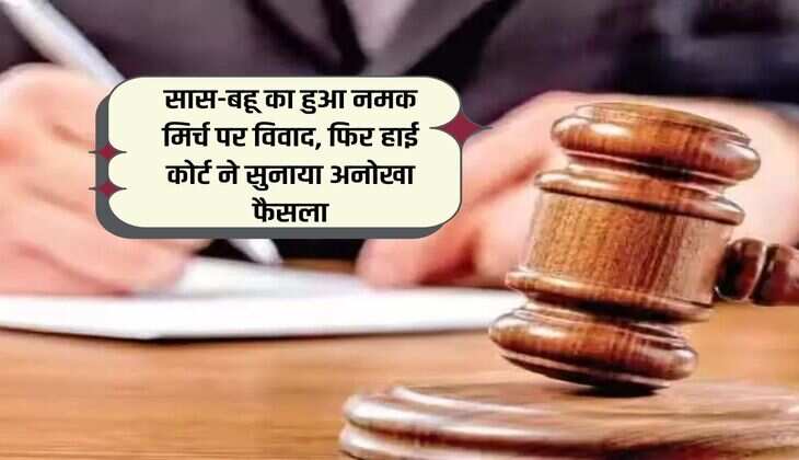 High Court Decision : सास-बहू का हुआ नमक मिर्च पर विवाद, फिर हाई कोर्ट ने सुनाया अनोखा फैसला
