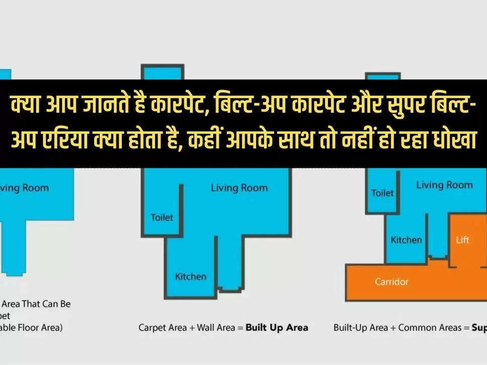 Real Estate: Do you know what carpet, built-up carpet and super built-up area is, are you being cheated?