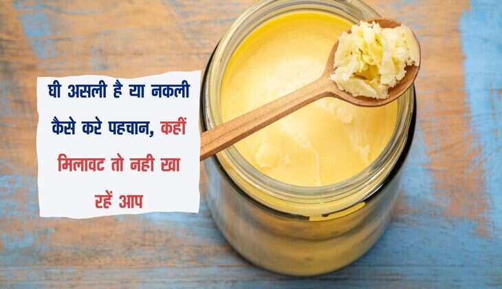 Ghee: घी असली है या नकली कैसे करे पहचान, कहीं मिलावट तो नही खा रहें आप