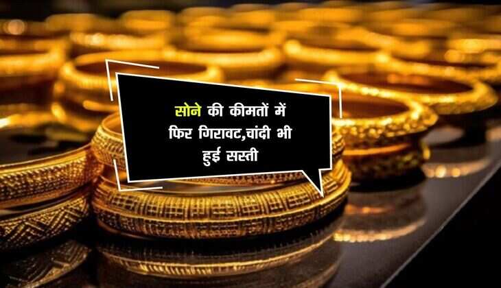 Gold Rate: सोने की कीमतों में फिर गिरावट,चांदी भी हुई सस्ती, खरीदारी से पहले जाने ताज़ा भाव
