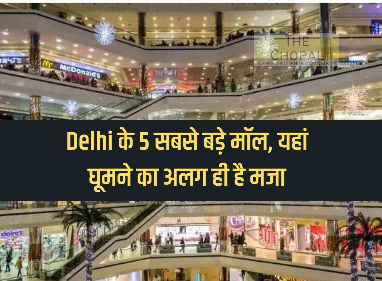 5 biggest malls of Delhi, it is a different fun to visit here